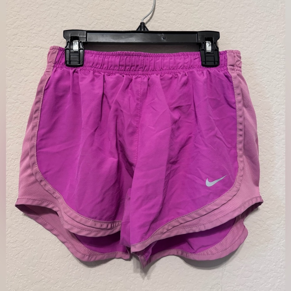 Nike Running Shorts, purple/fuschia color, size small